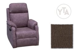 SILLÓN RELAX MOD. EROS APERTURA DE PALANCA EN COLOR CHOCO